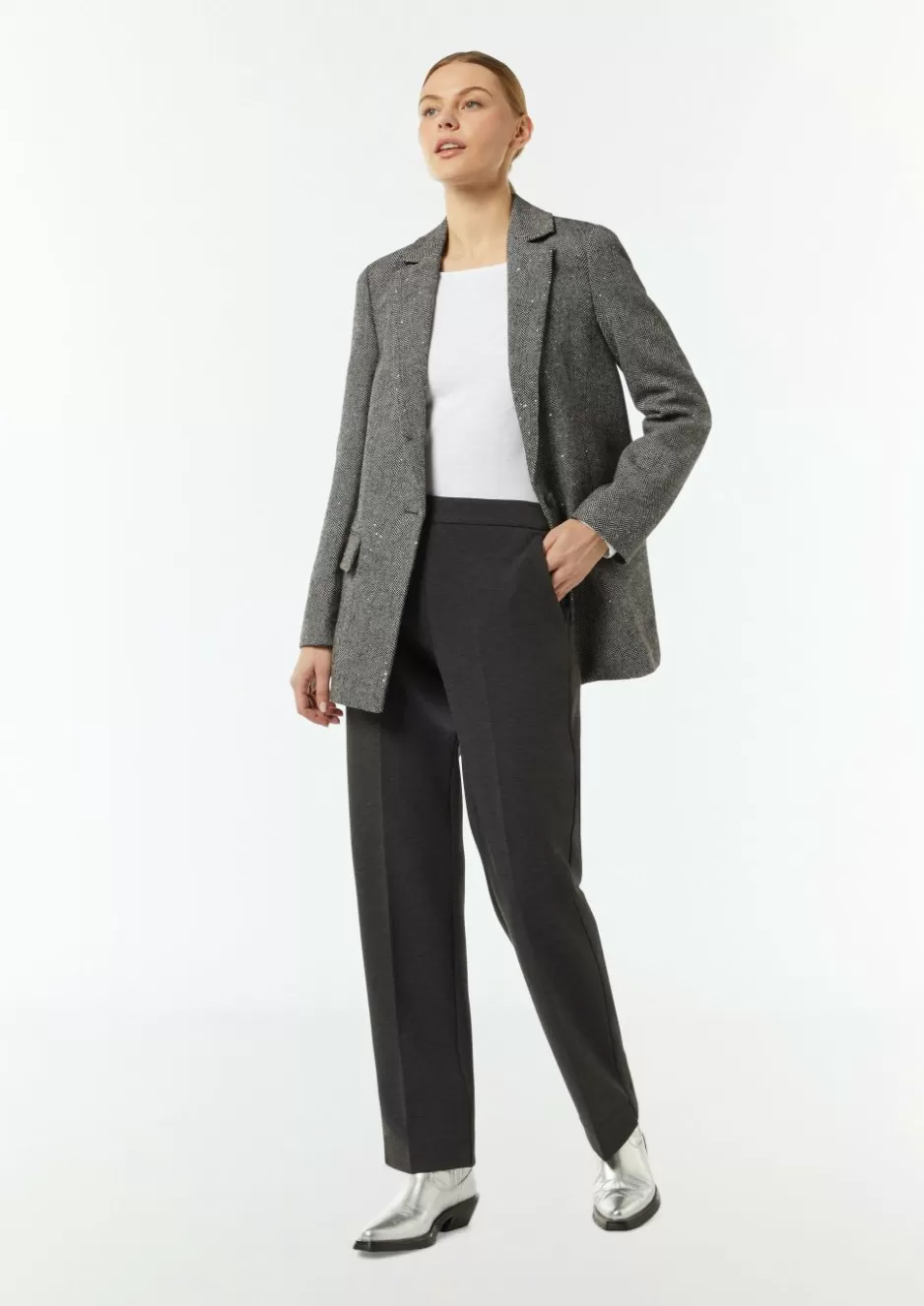 Comma Wollmix-Blazer mit Pailletten-Details< Nachhaltige Styles | Blazer